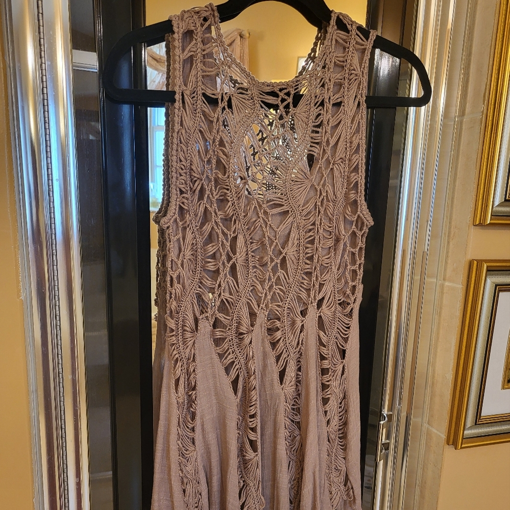 Boho style crocheted top